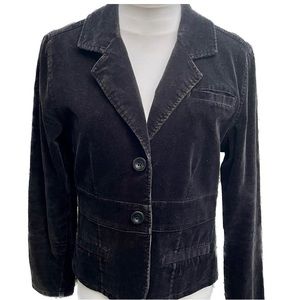 Vintage Dollhouse Blazer Black Corduroy Size Medium